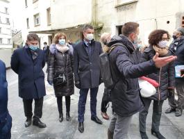 Visite de la Ministre du Logement, Mme WARGON sur notre chantier de Pitre-Chevalier