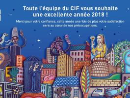 Le Groupe CIF vous souhaite une excellente année 2018 !