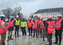 Visite du chantier du programme neuf Agora